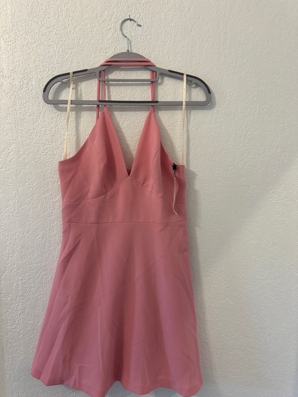 BCBGeneration Pink X-Back Cocktail Mini Dress